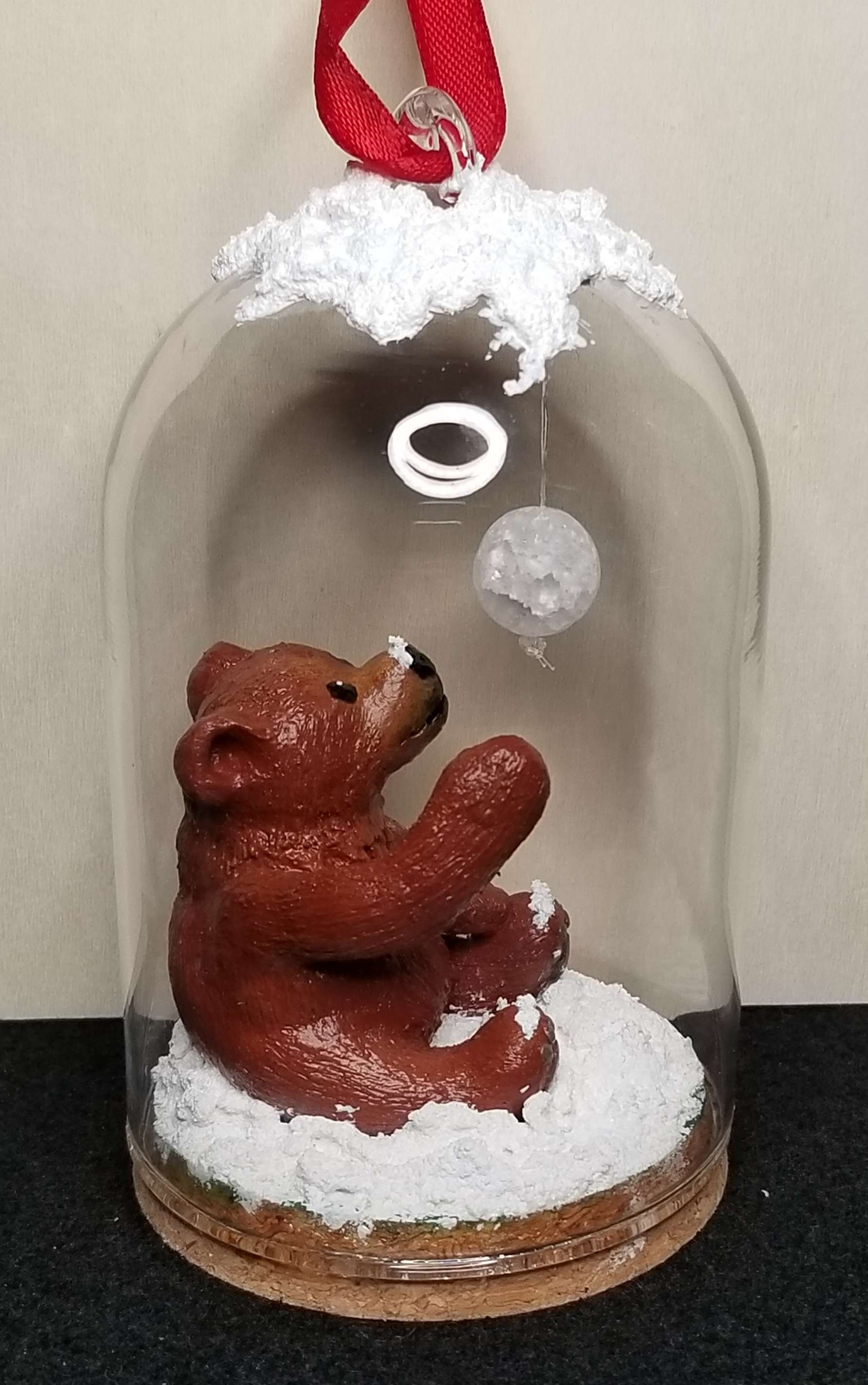 Bear in the Snow, Sculpture Ornament