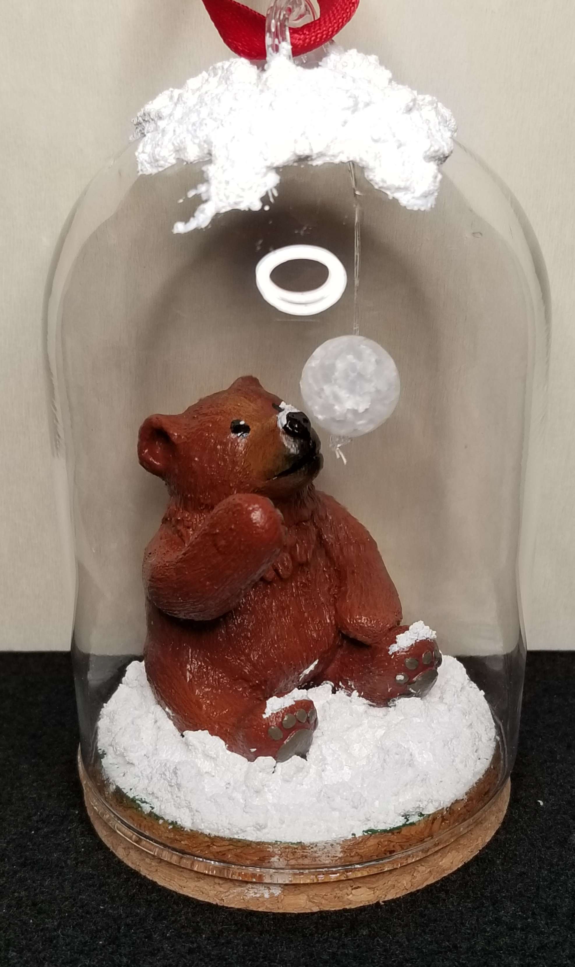 Bear in the Snow, Sculpture Ornament