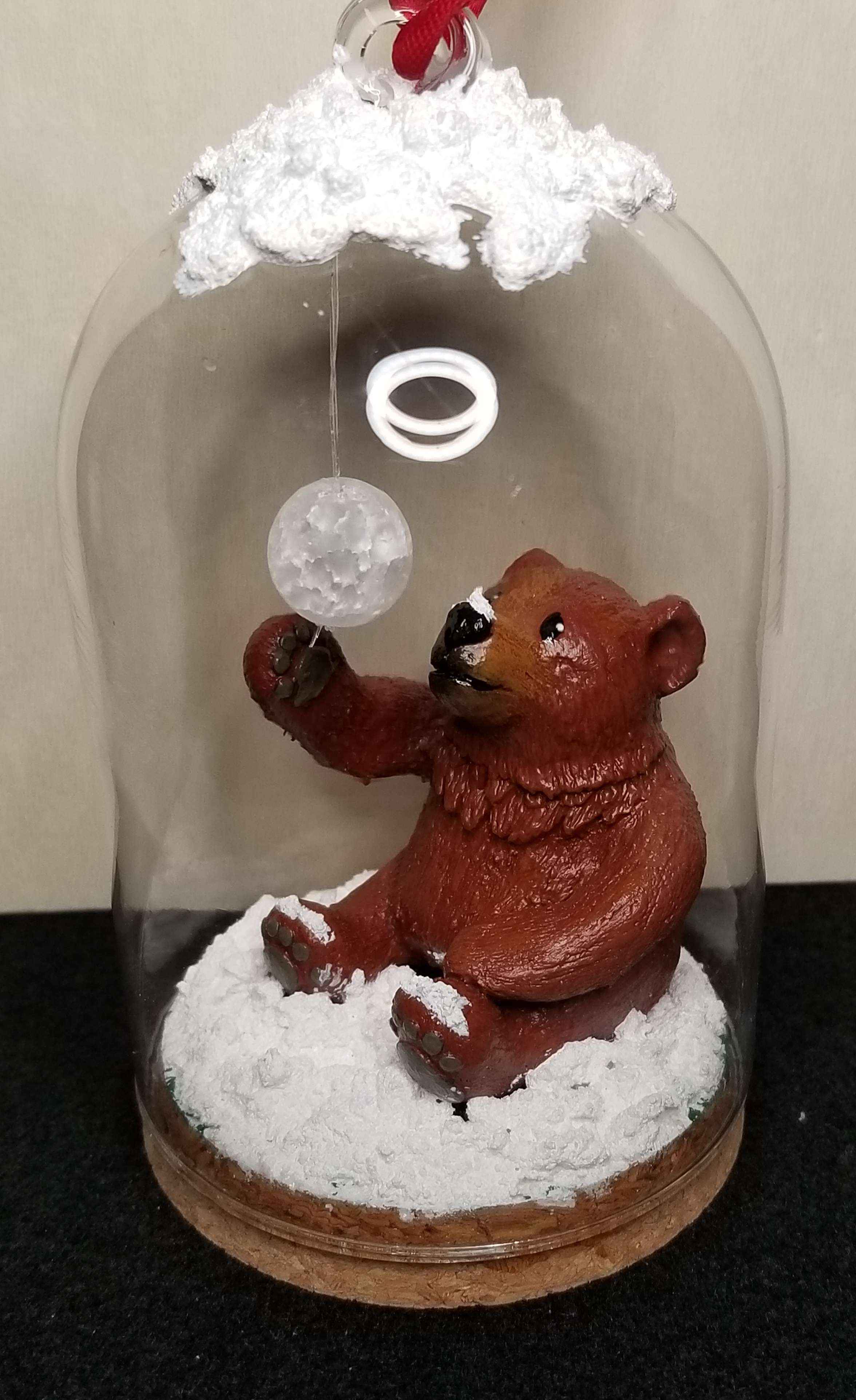 Bear in the Snow, Sculpture Ornament