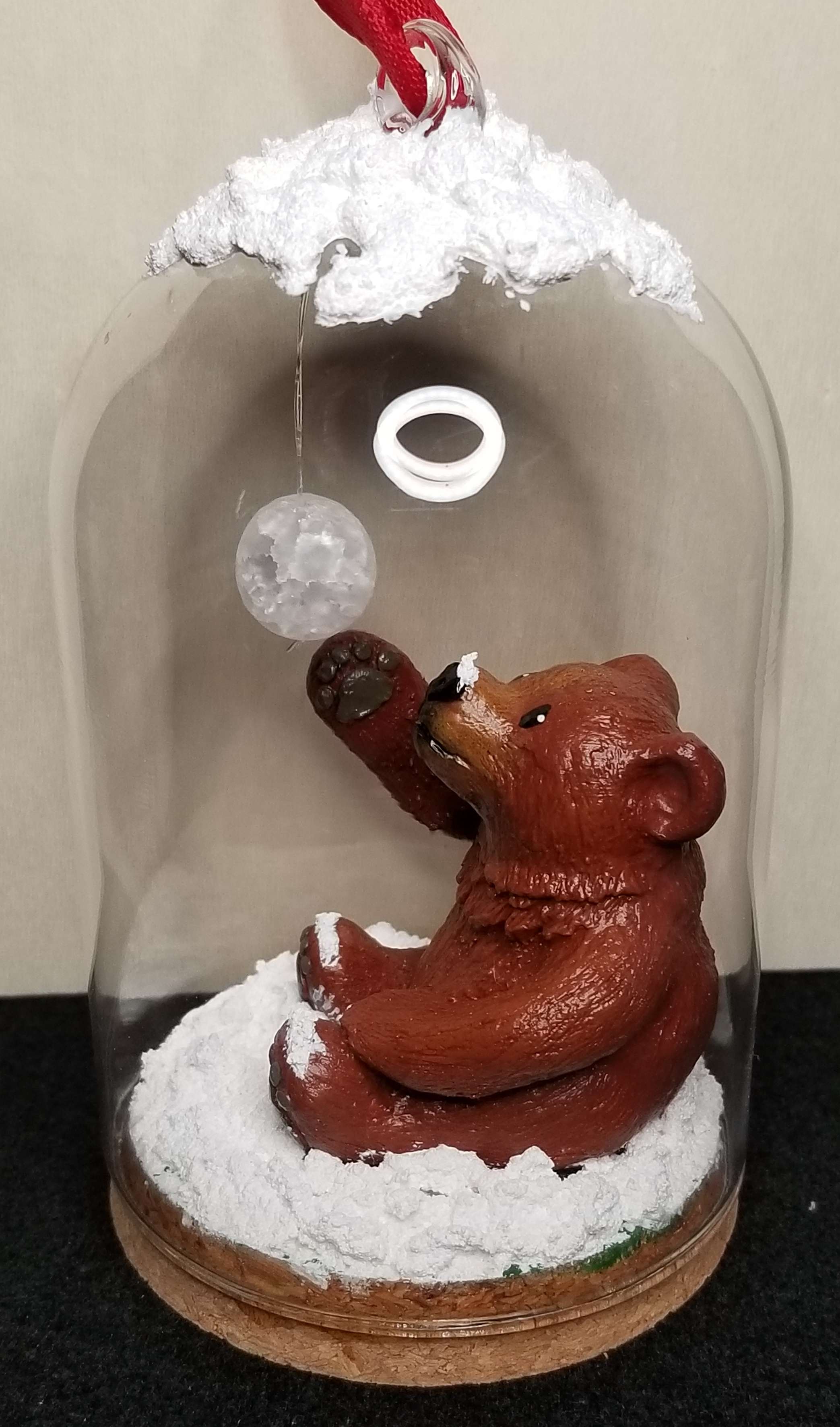 Bear in the Snow, Sculpture Ornament
