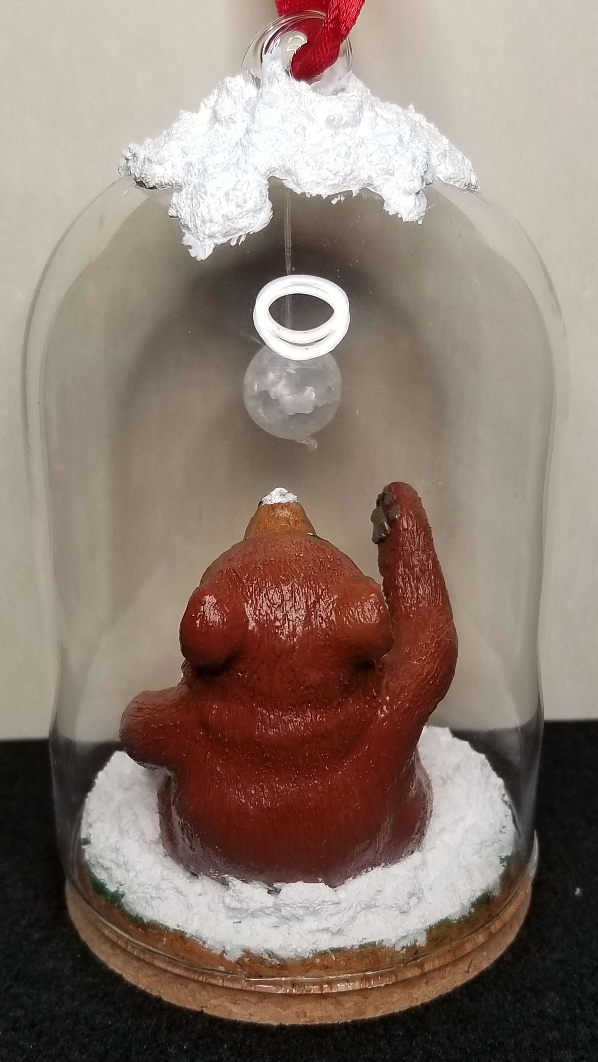 Bear in the Snow, Sculpture Ornament