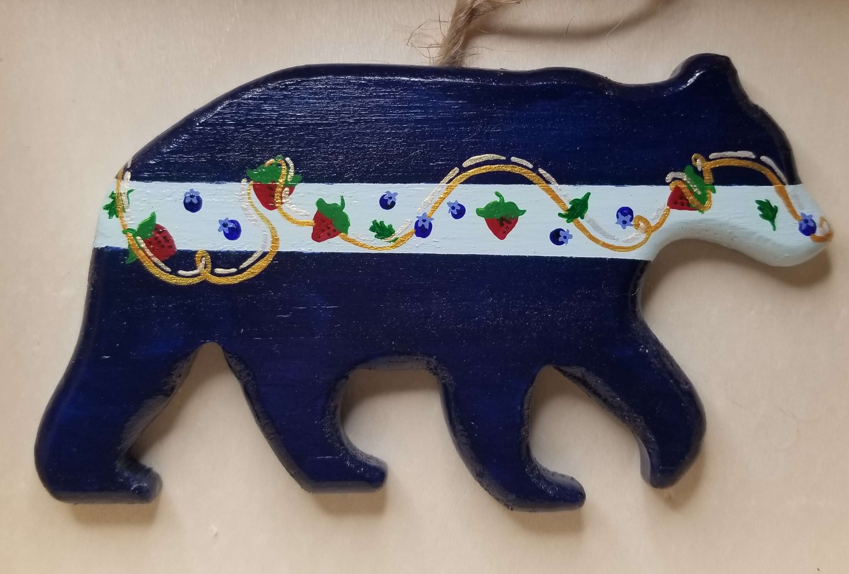 Strawberry Bear Wall Hanger